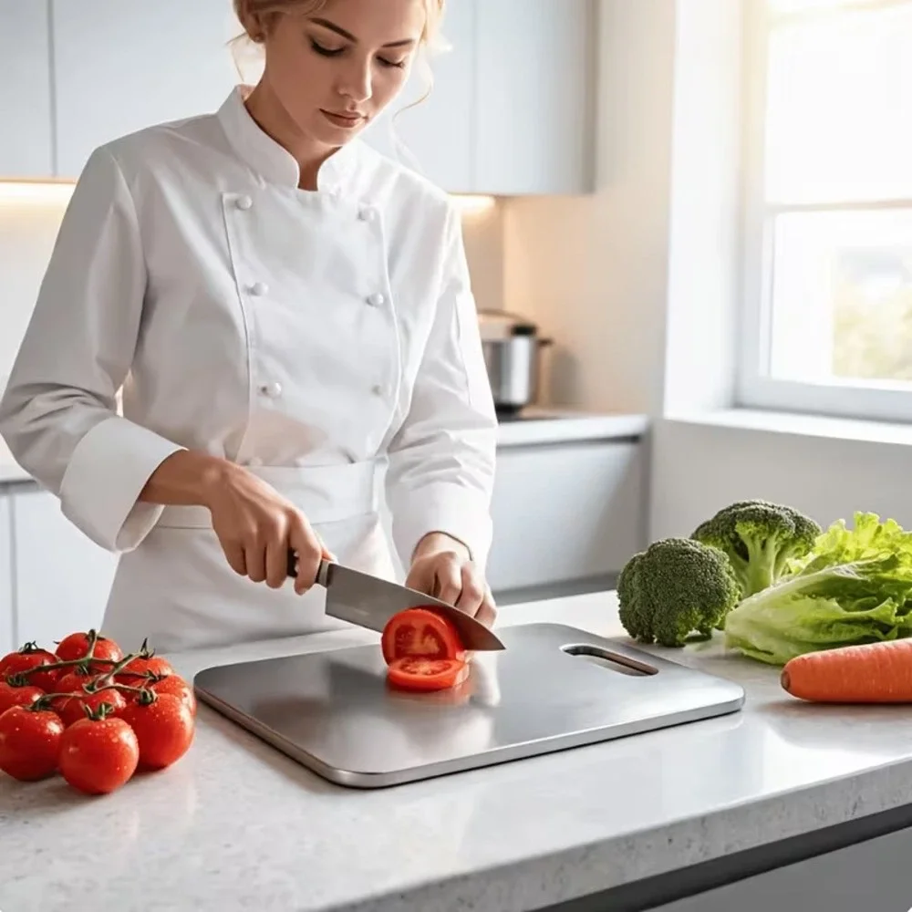 Titanium Cutting Board 9x13 Double Sided Corrosion Rust Resistant Dishwasher